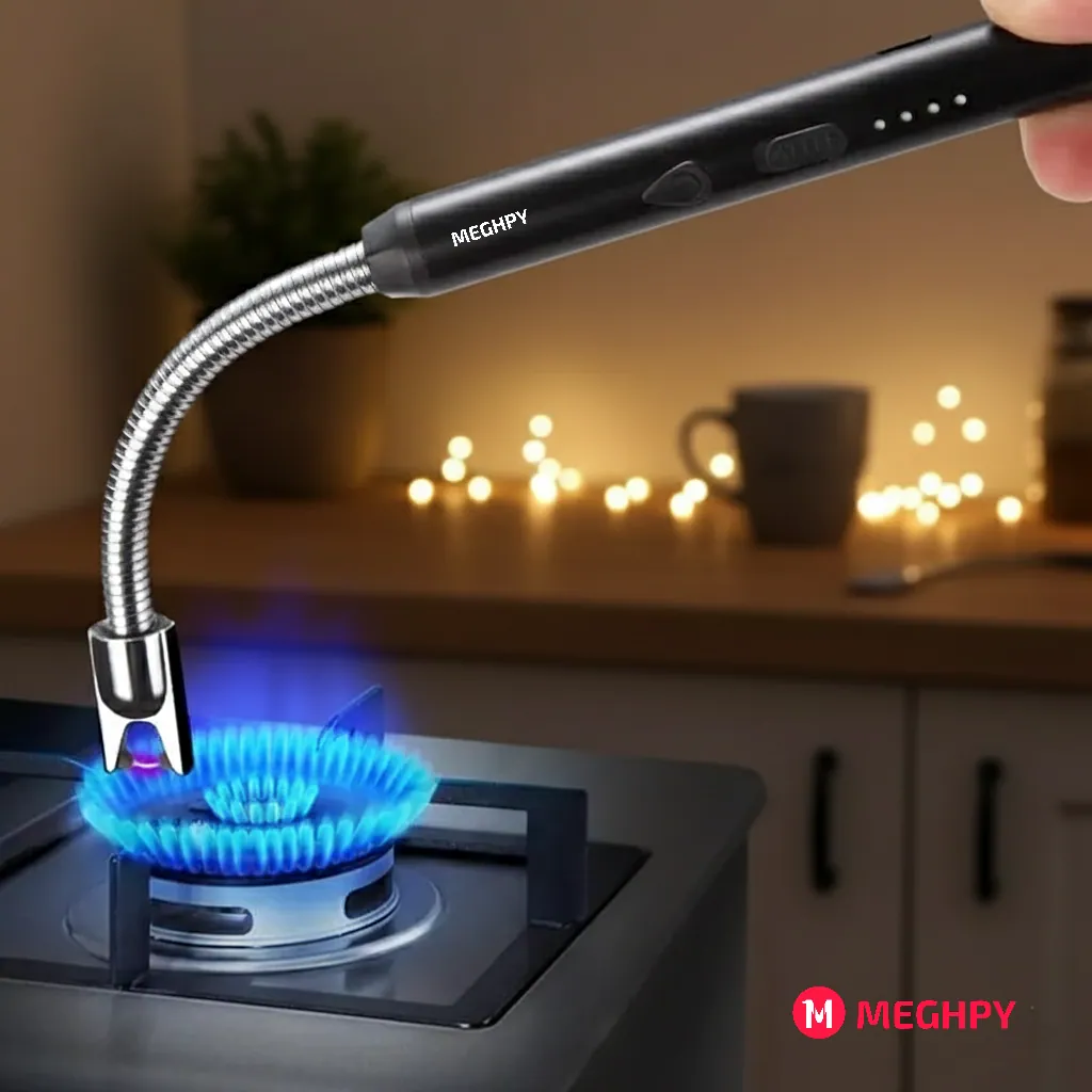 Type-C Rechargeable Windproof Arc Lighter with Flexible Neck