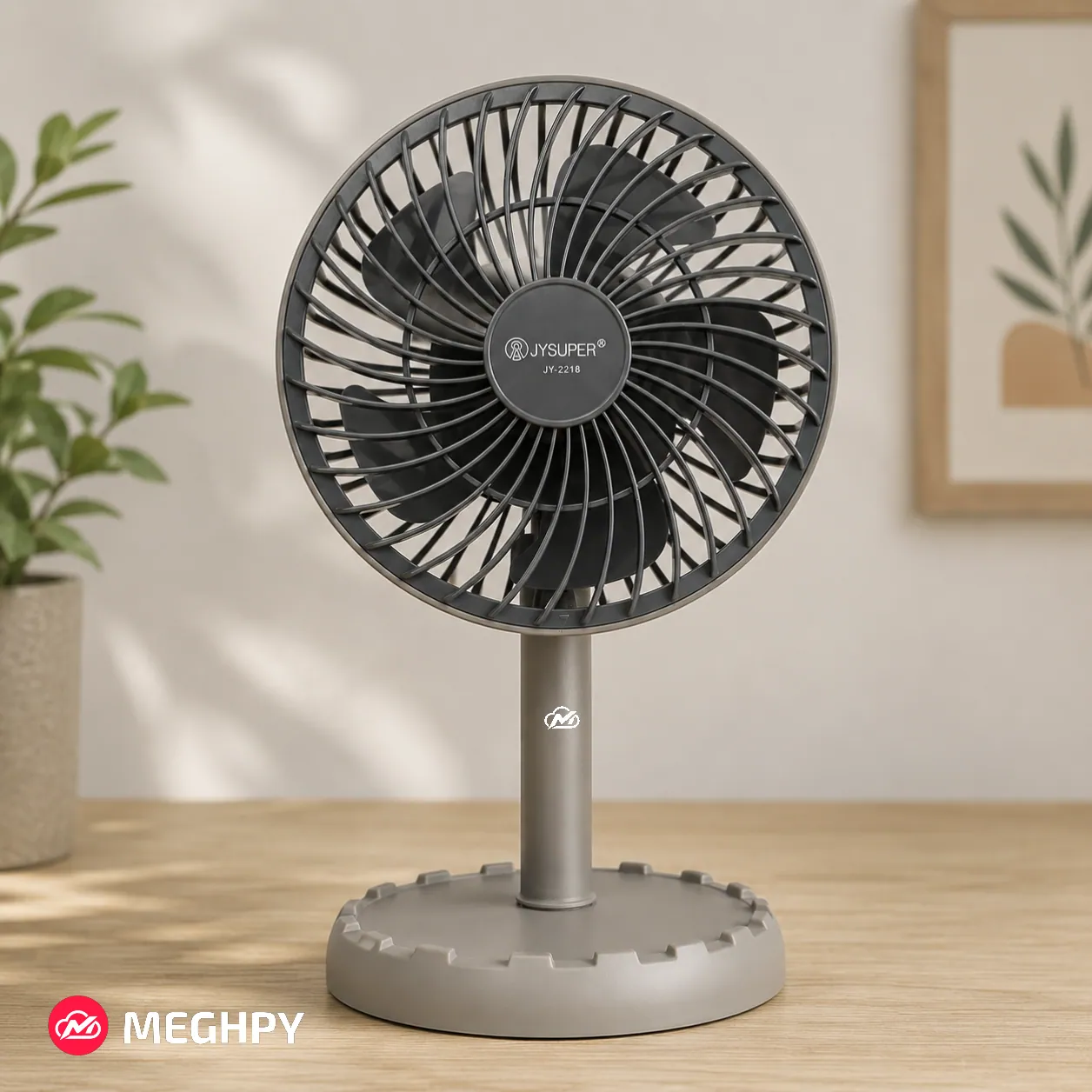 JYSUPER JY-2218 USB Rechargeable Mini Table Fan
