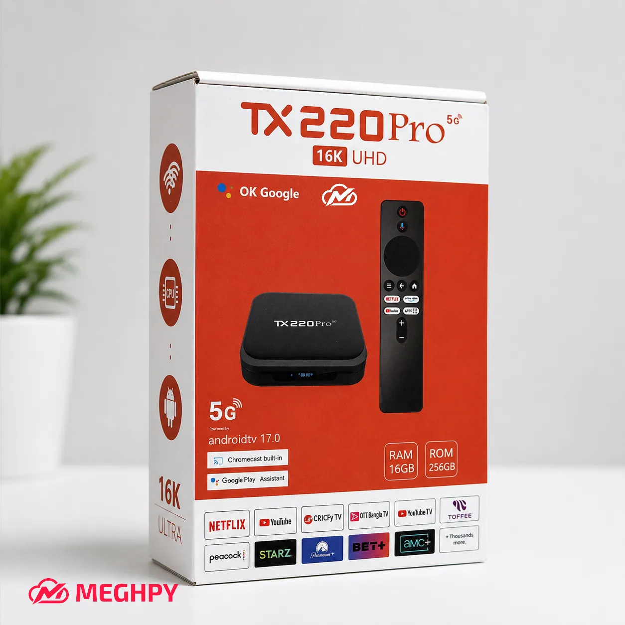 TX220 Pro 16 K Ultra-HD Android TV Box