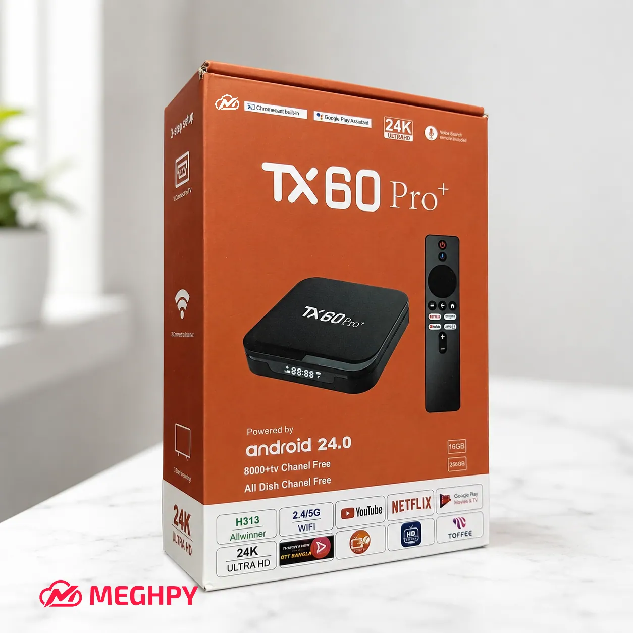 TX60 Pro+ 24K Ultra-HD Android TV Box